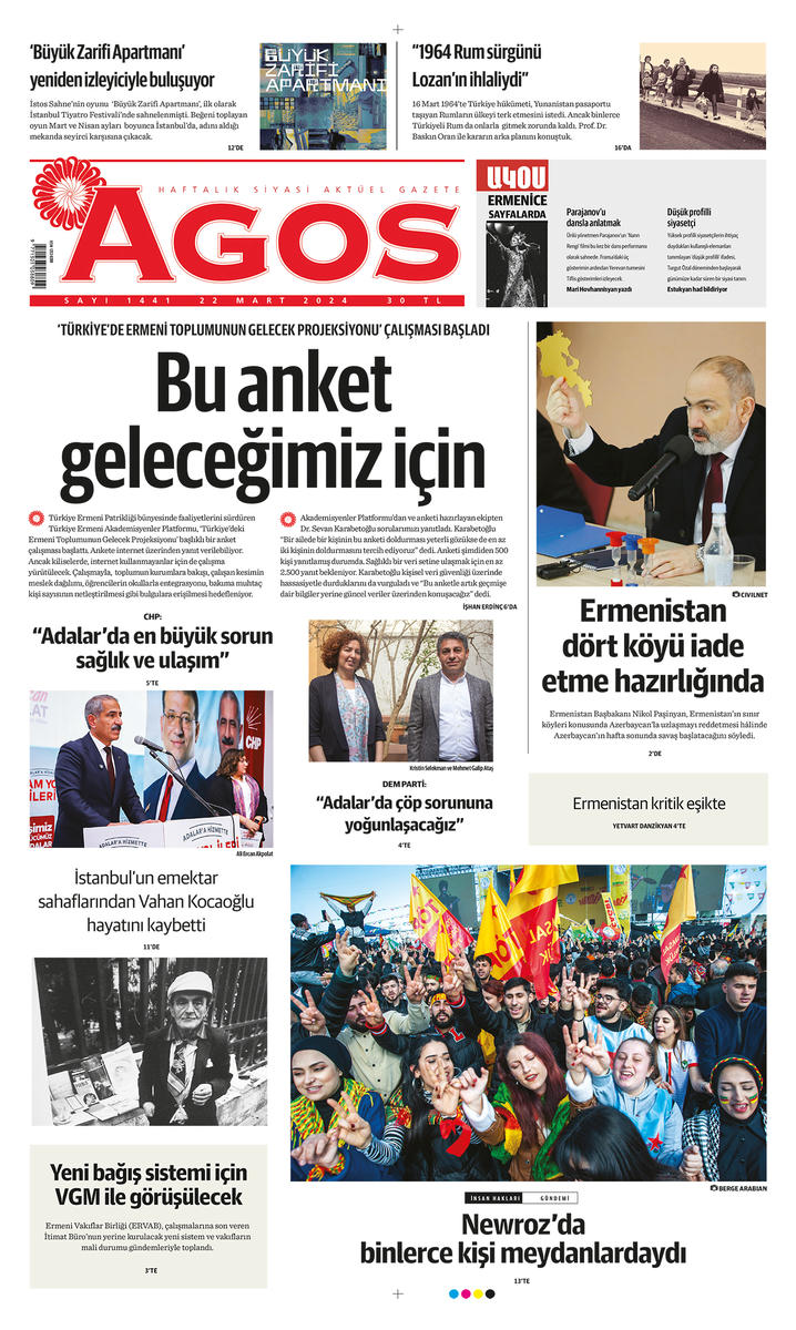 Agos yeni sayısıyla bayilerde